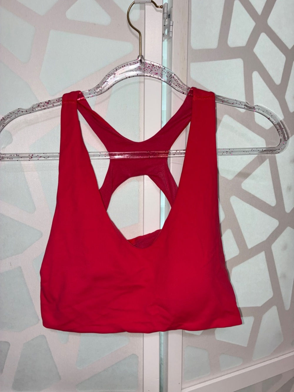 lululemon athletica Bright Red Racerback Sports Bra